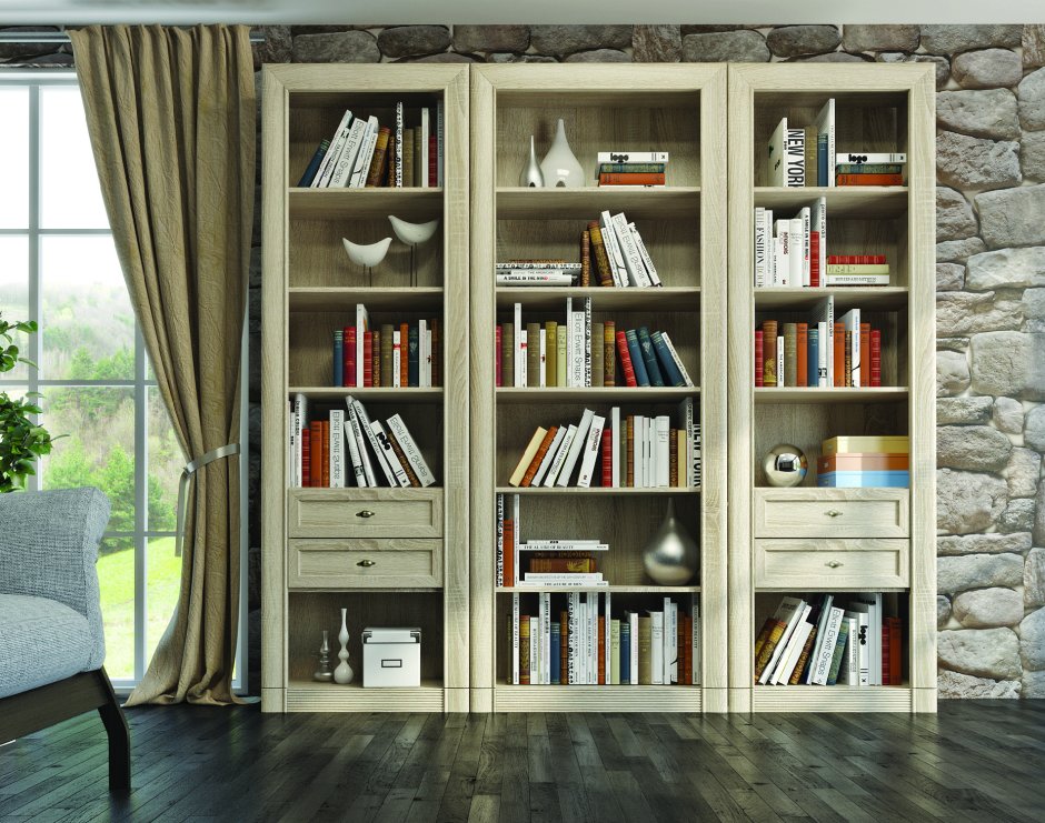 Шкаф книжный Юта Рим-74