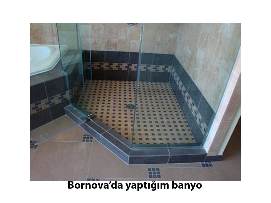 Душевой поддон из плитки с бортиком