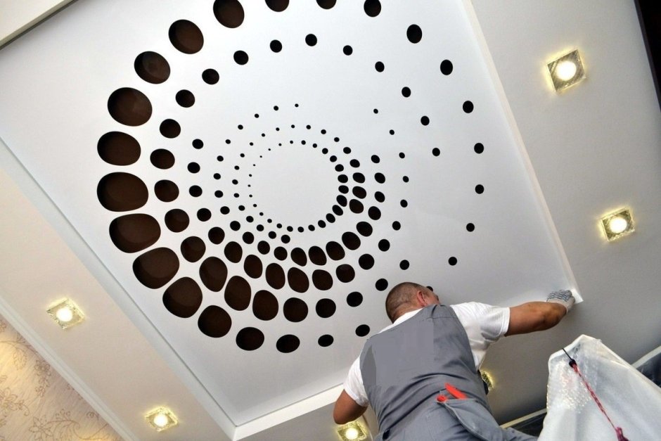 Перфорированный натяжной потолок
