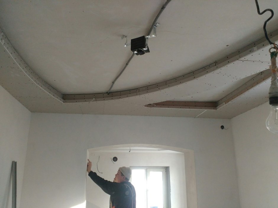 Наборные потолки для кухни установка фото