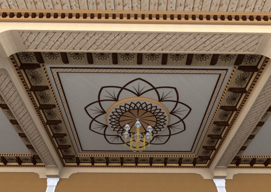 Декор пласт потолок