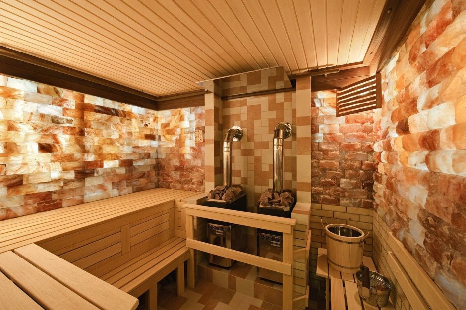 Гималайская соль для бани в парилке