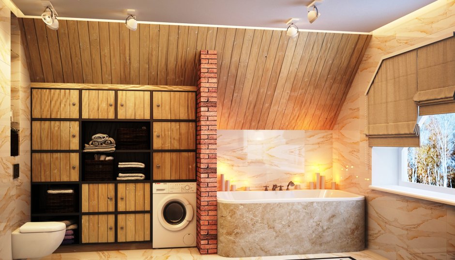 Сауна на мансарде