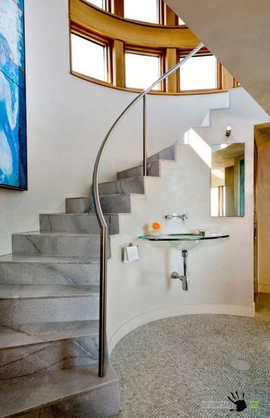 Плитка на бетонную лестницу