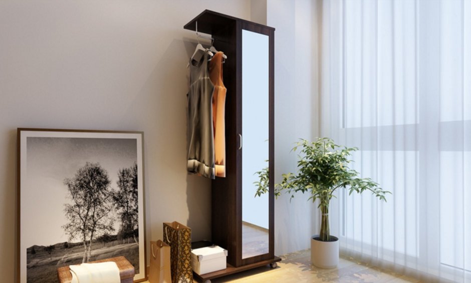 Зеркало напольное + вешалка Umbra Hub