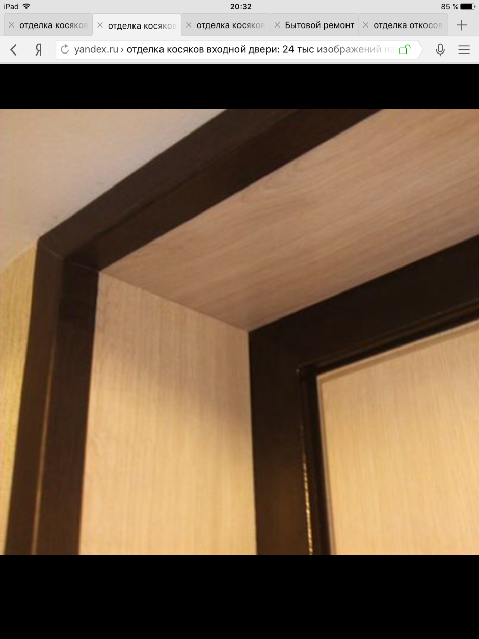Дверные откосы из ламината