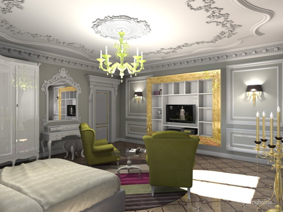 Потолки в стиле классика