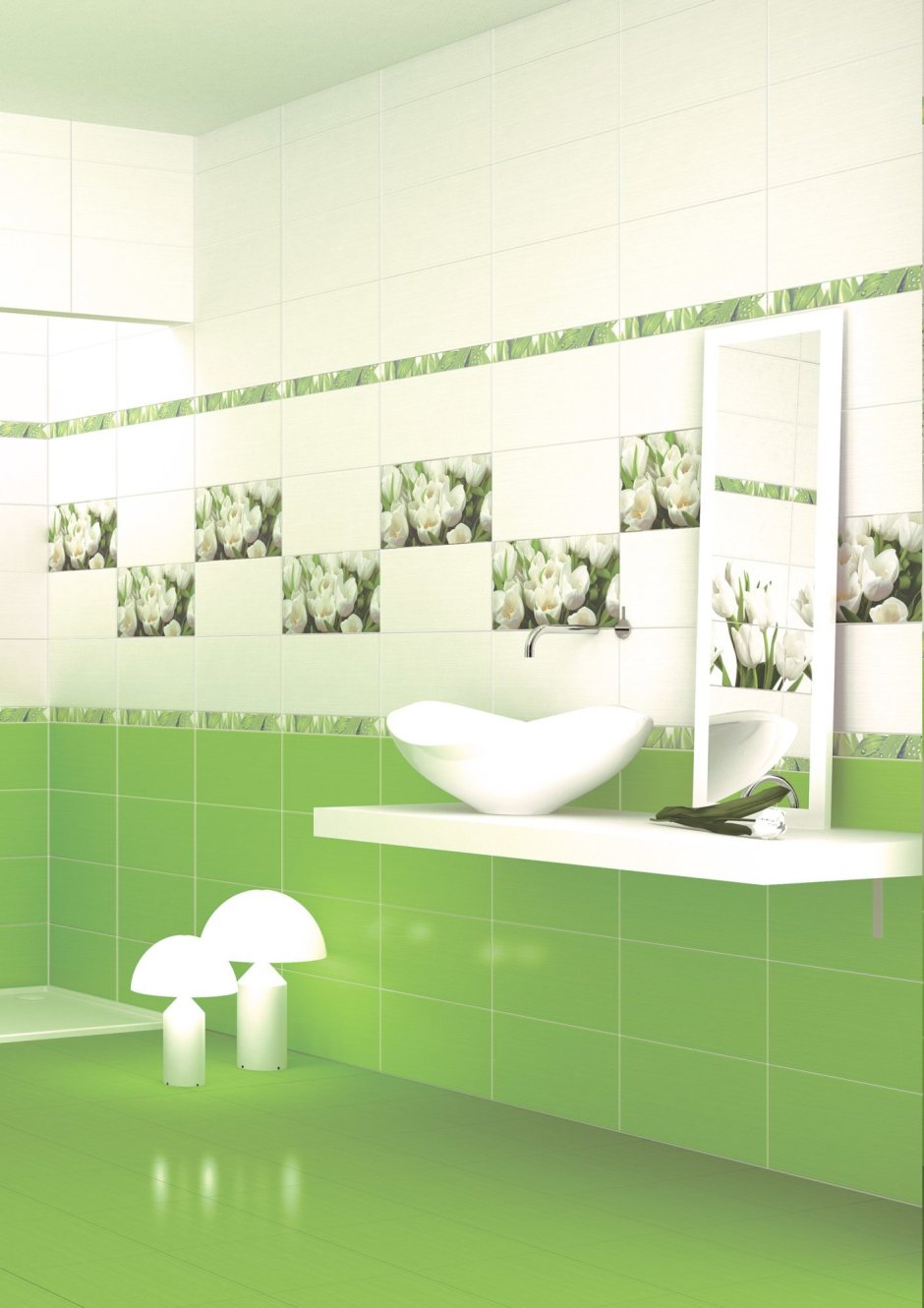 Плитка Unitile Сакура зеленый