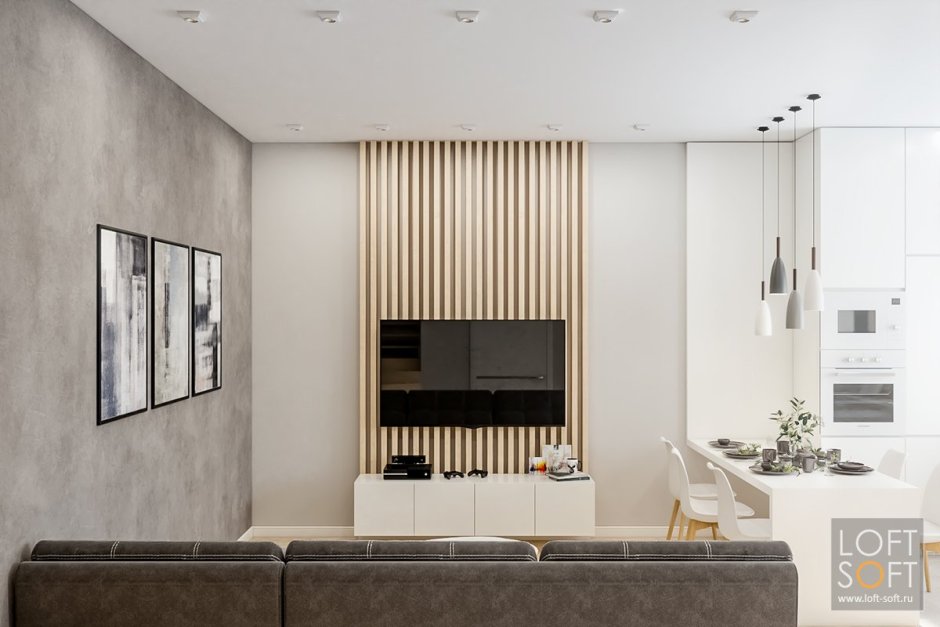 МДФ панель "вертикальные рейки" h2530