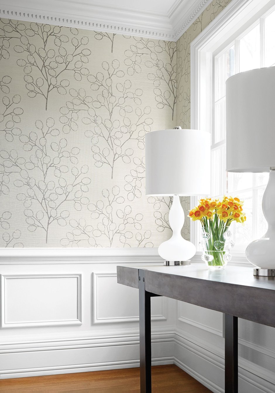 Расцветки обоев для зала