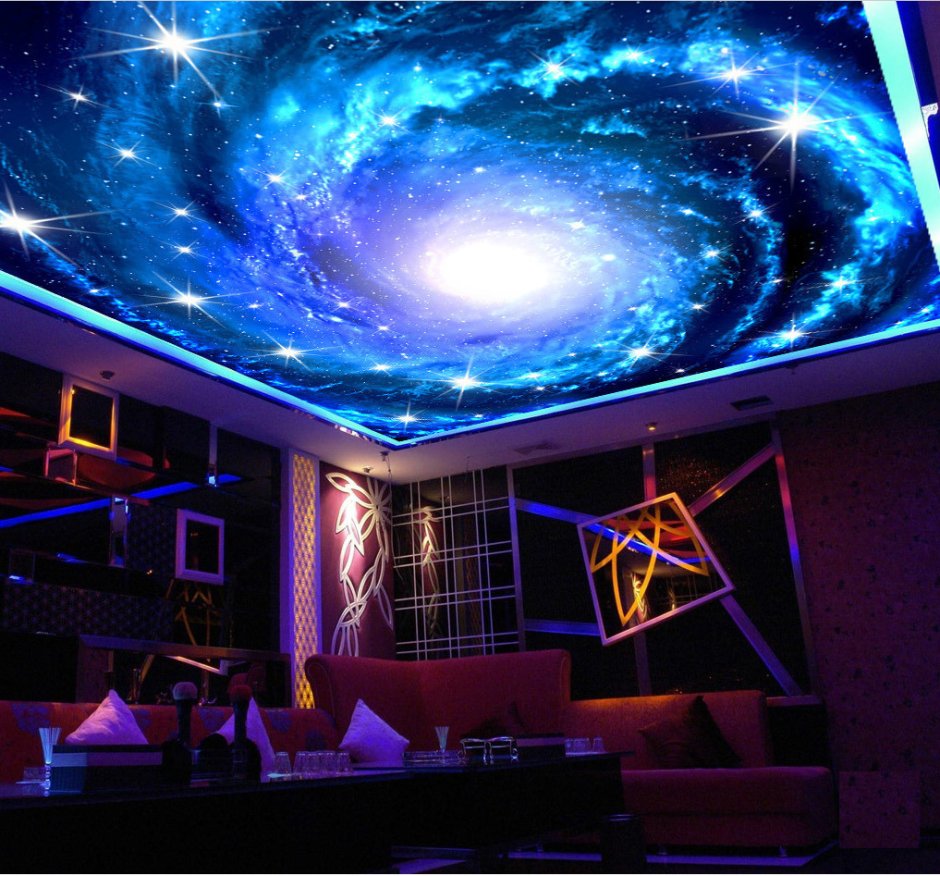 Натяжной потолок космос