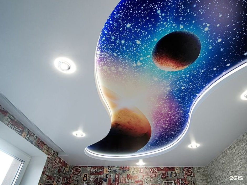 Натяжной потолок Млечный путь