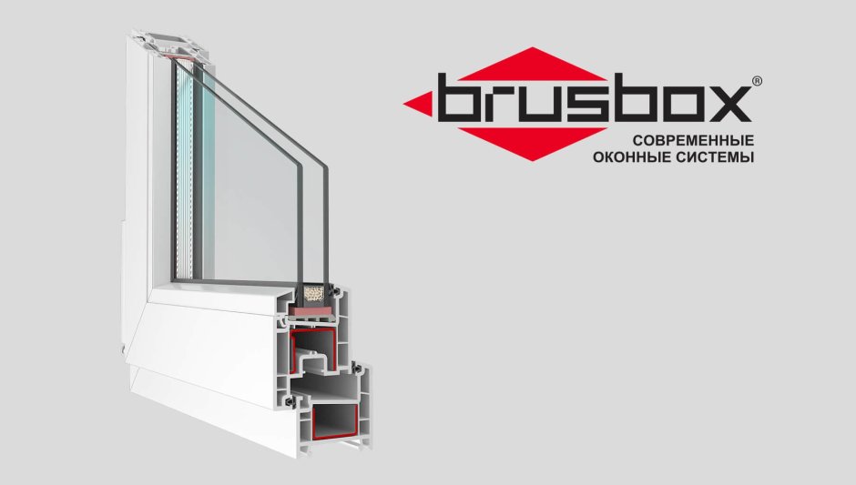 Брусбокс 58 профиль для пластиковых окон