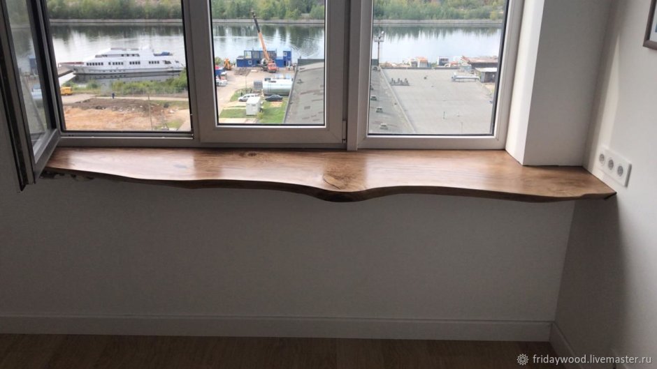 Подоконник из слэба дуба