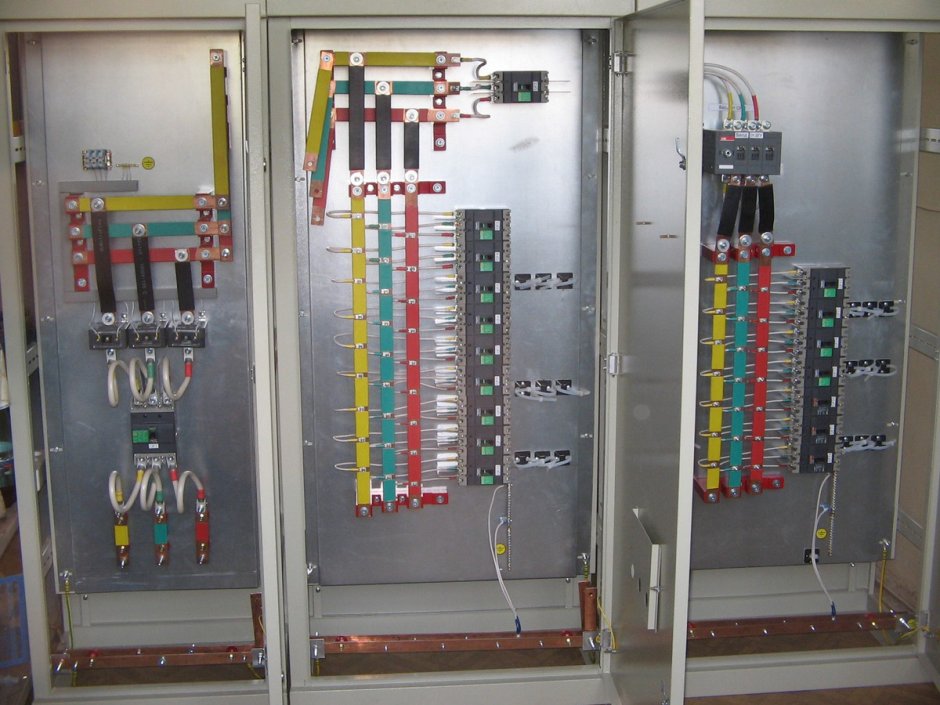 Схема компоновки щита учета