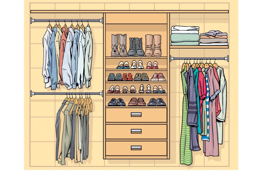Планирование шкафа для одежды