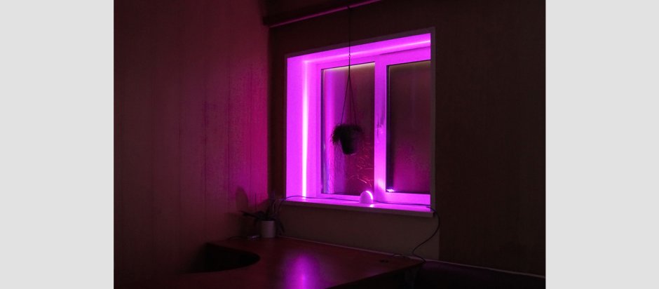 Парящий потолок с РГБ лентой