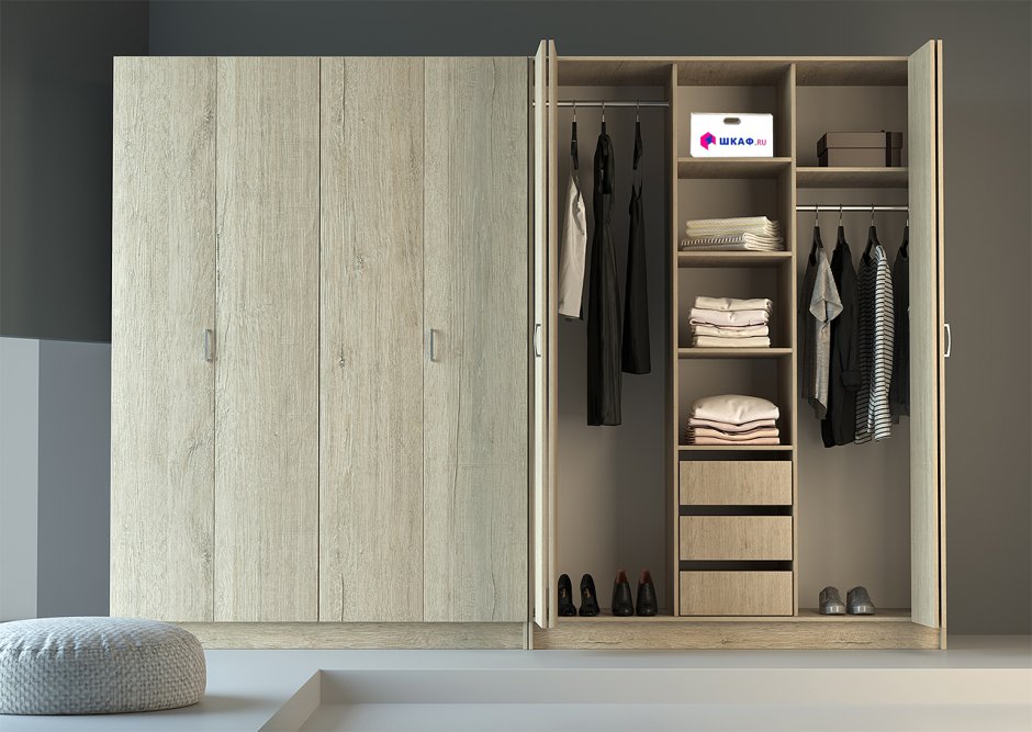Шкаф со складными дверями гармошка