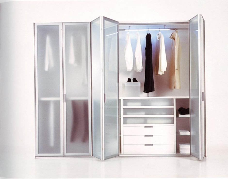 Складные двери для гардеробной