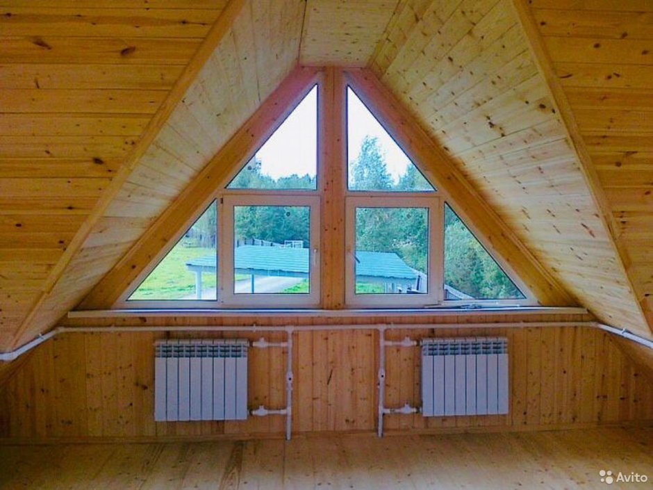 Треугольное окно открывающееся