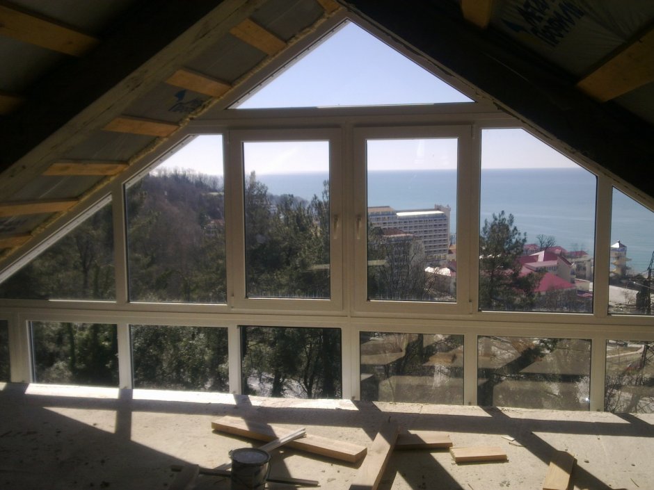 Окна на мансарде