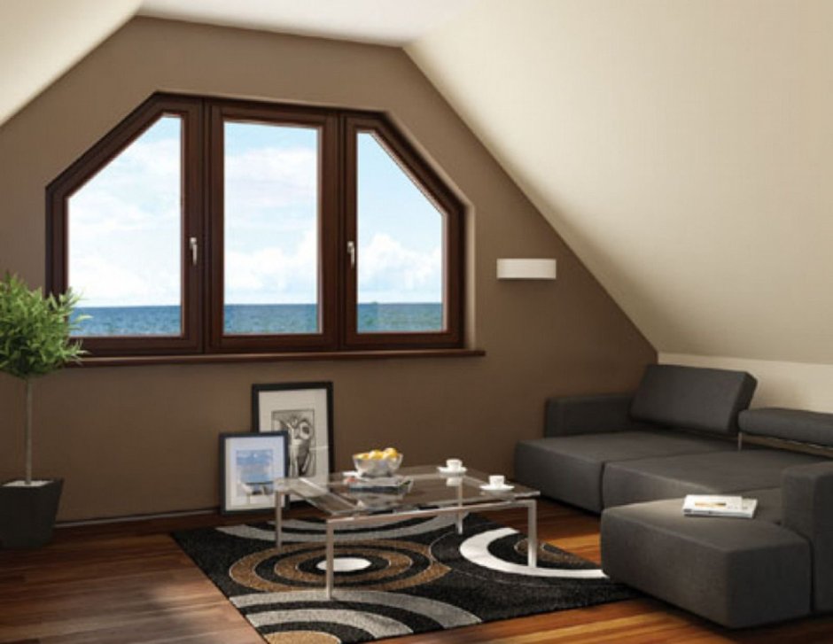 Треугольное панорамное окно