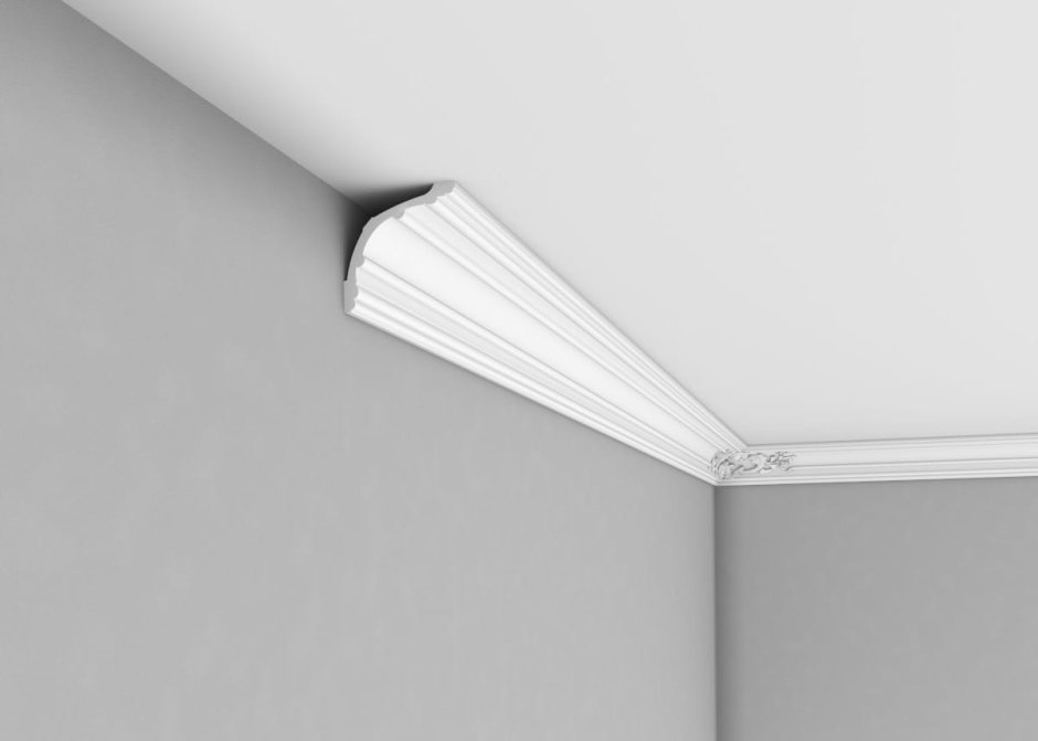 Крашеный потолок без плинтуса