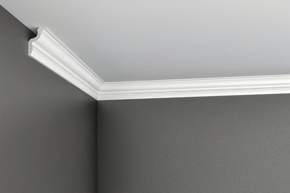 Потолочный плинтус в ванной