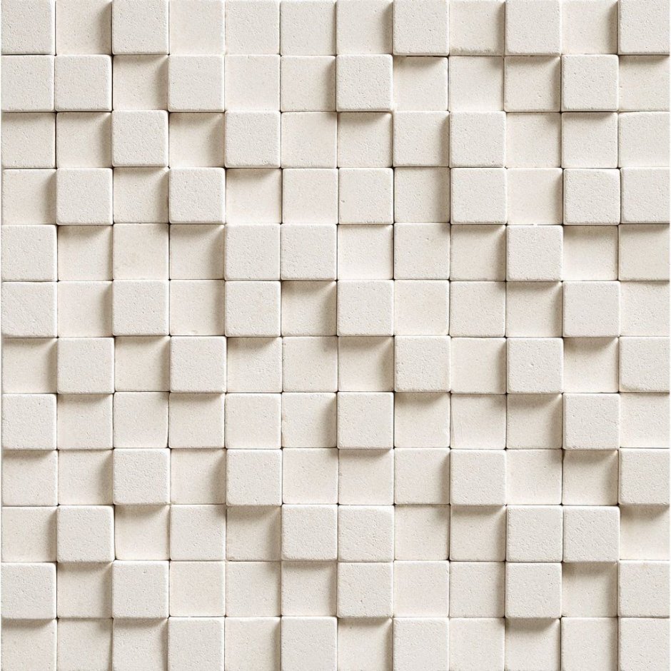 Панель 3d cамоклеющиеся 700*770*7мм "мозаика белая" (Wood Mosaic)