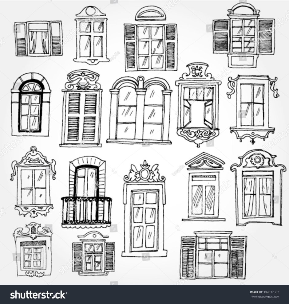 Окна эскизы разных стилей