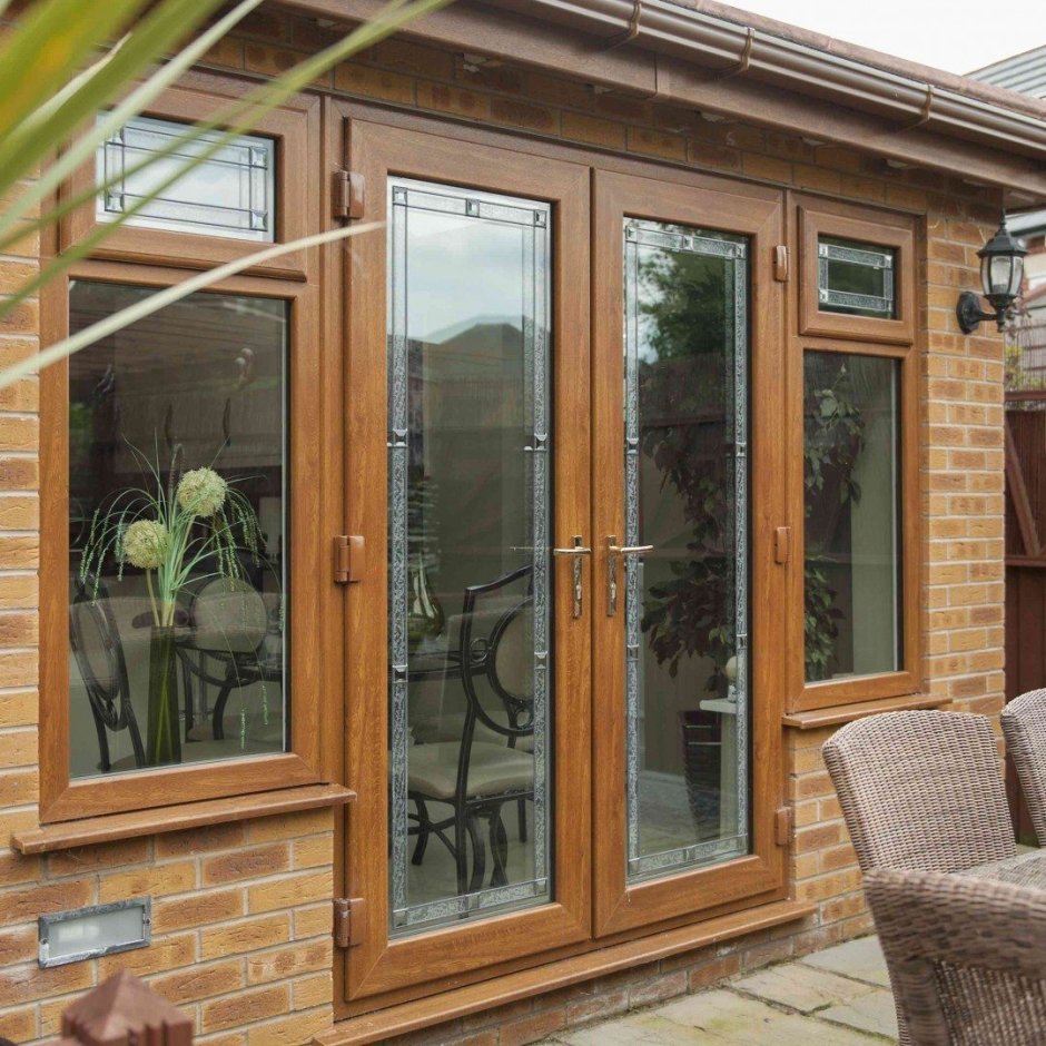 Окна антрацит со шпросами