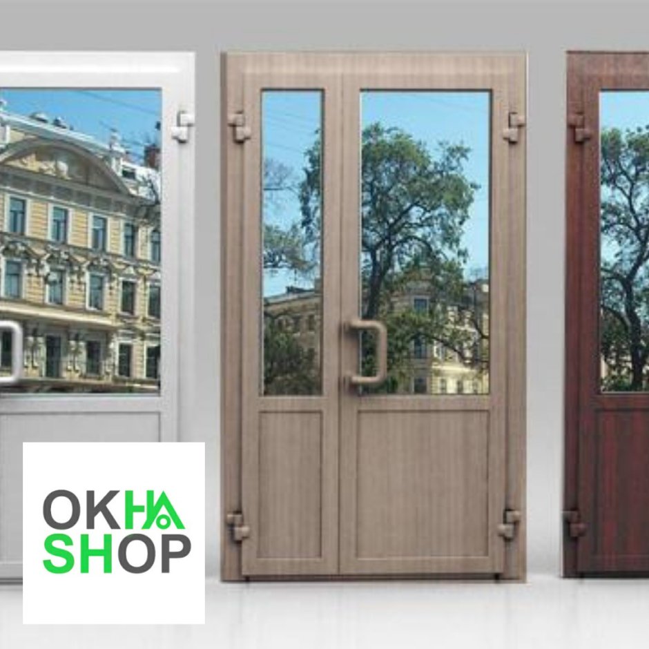 Пластиковые проемы дверей наружные двери в магазин