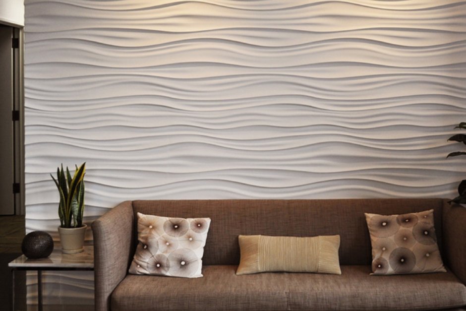 Стильные обои в гостиную