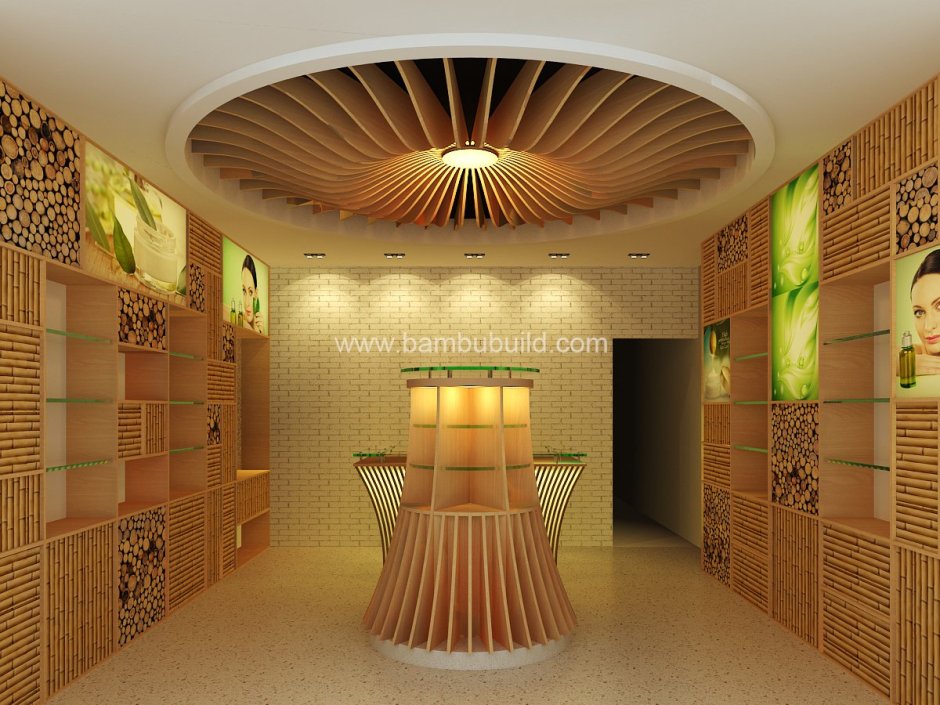 Потолок из бамбукового полотна