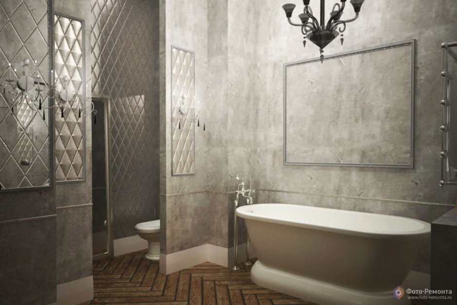 Декоративный бетон ванная комната