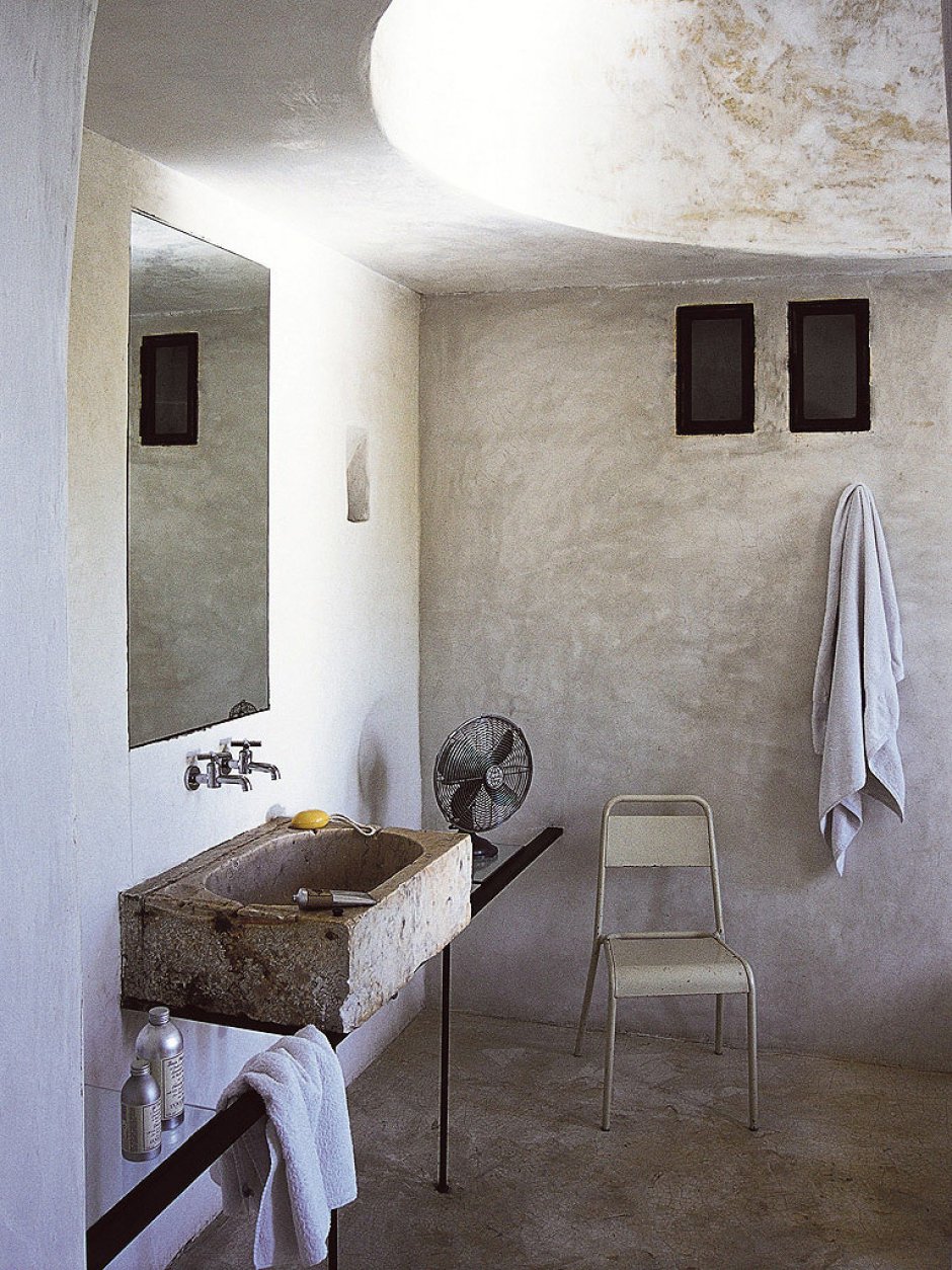 Цементная штукатурка в интерьере