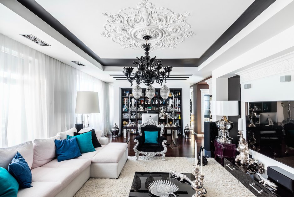 Гостиная в стиле Фьюжн