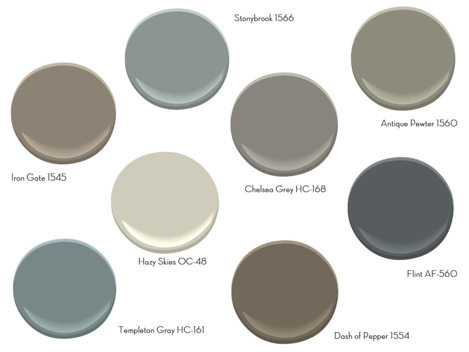 Benjamin Moore краска палитра