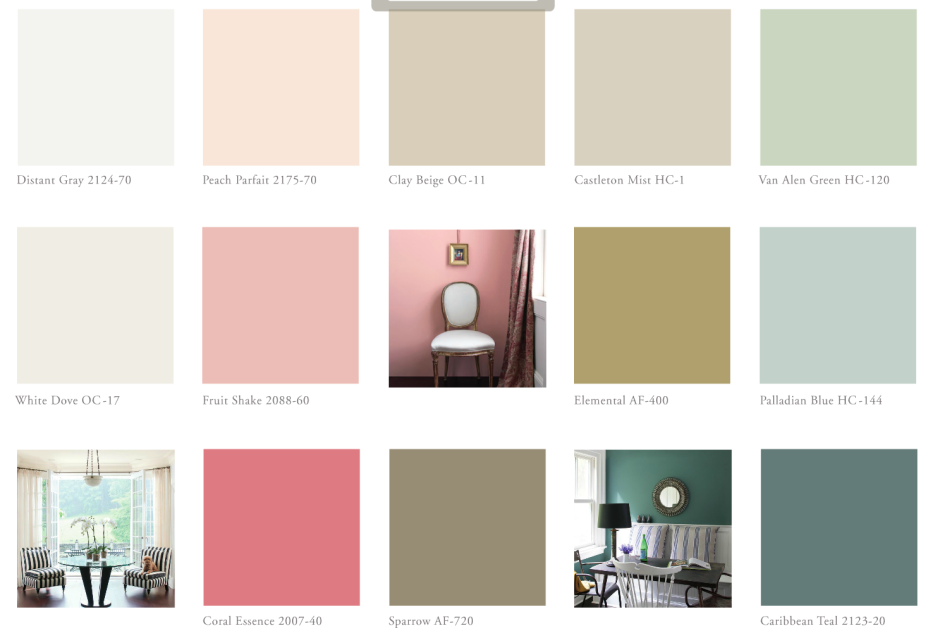 Краска Бенджамин Мур цвета