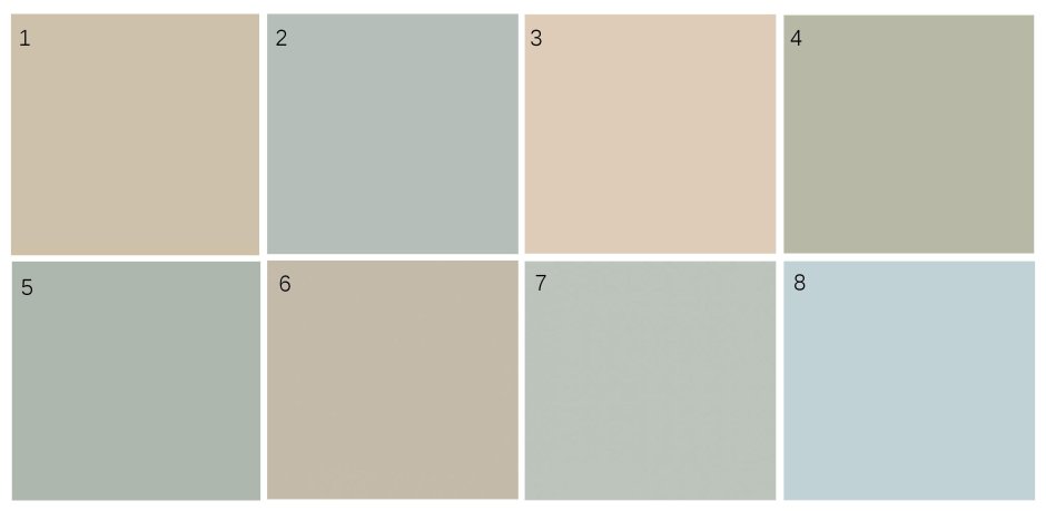 Краска Бенджамин Мур палитра