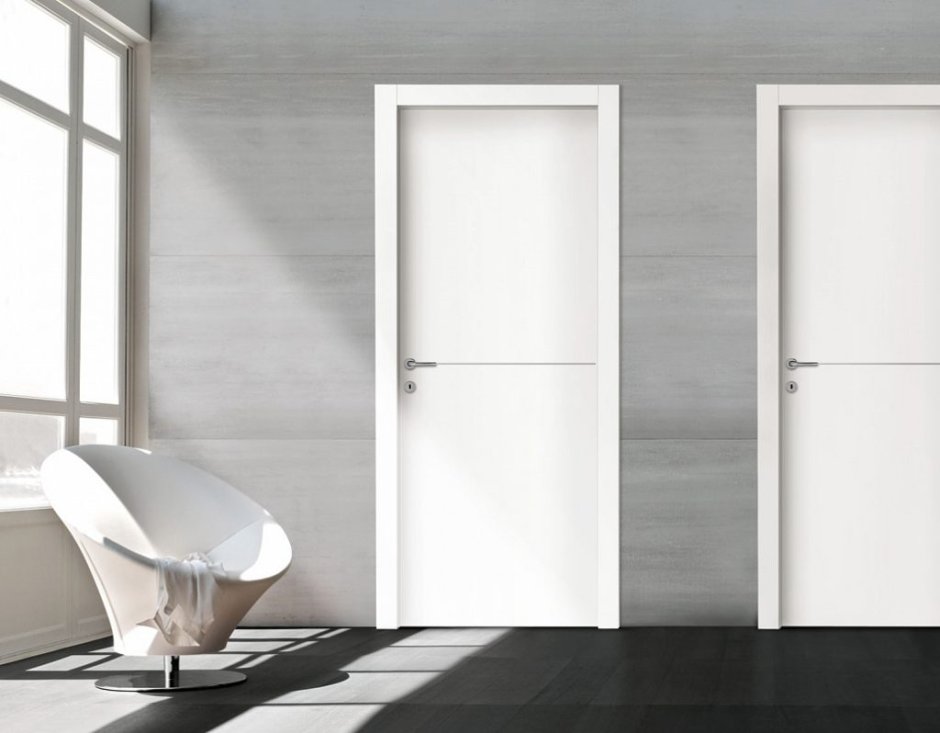 Двери межкомнатные белые