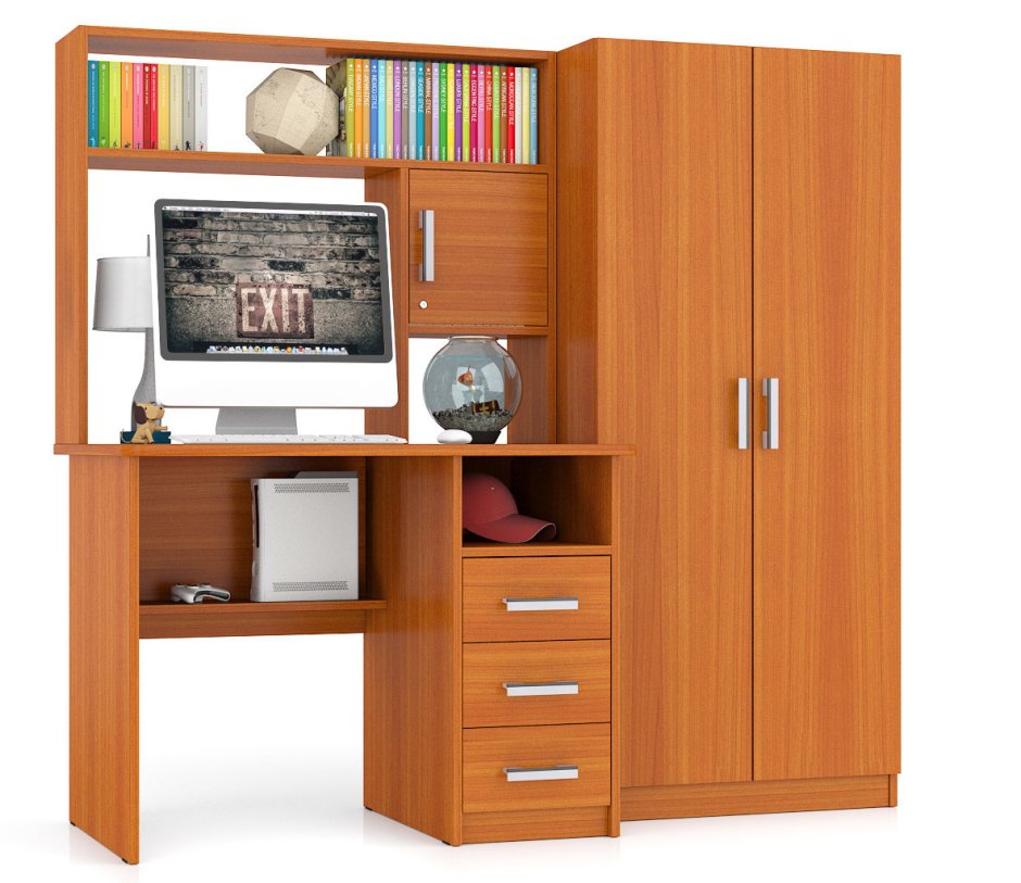 Стол компьютерный мебельный двор с-МД-ск9 дуб