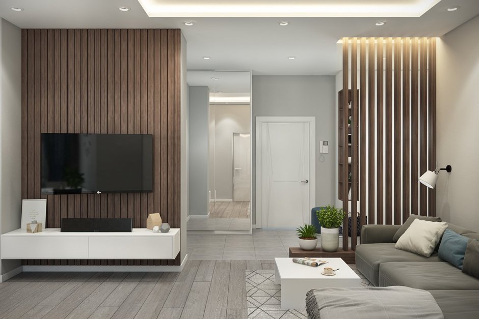 Панели за телевизором современный стиль