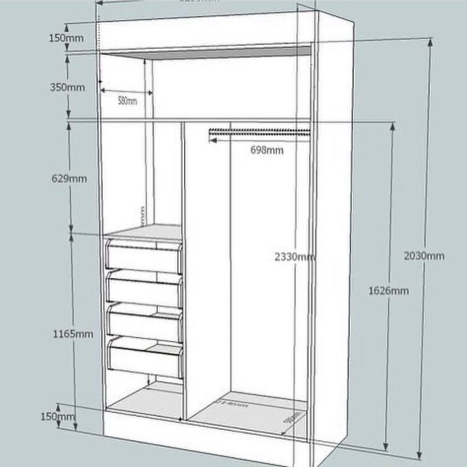 Шкаф купе 2250 ширина