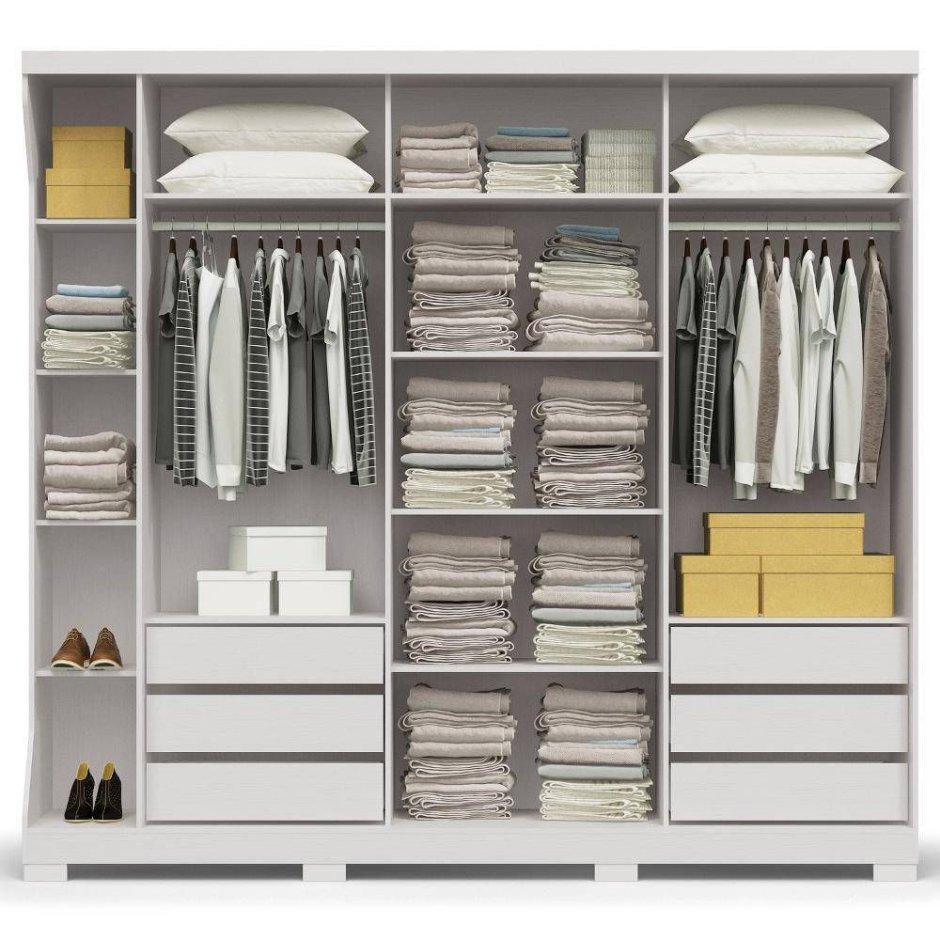 Большой шкаф купе наполнение