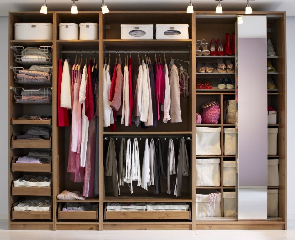 Расположение вещей в шкафу