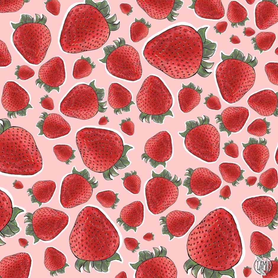 Клубника паттерн