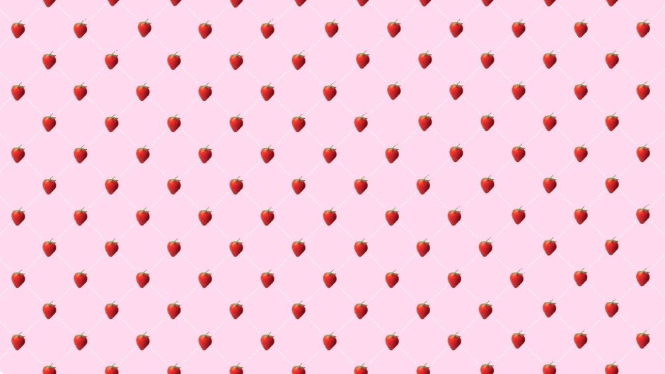 Клубничный фон милый