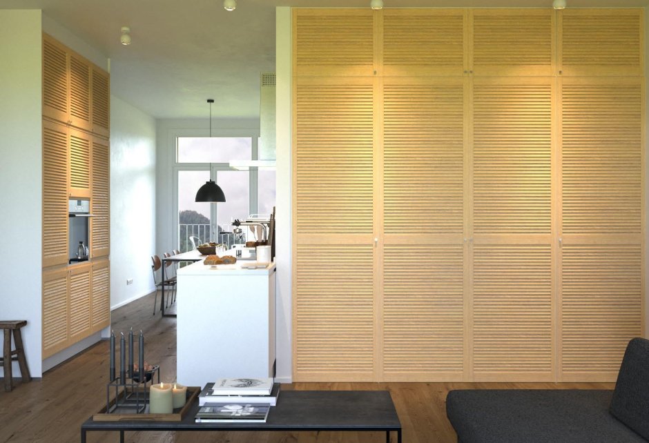 Дверцы жалюзийные 297x700