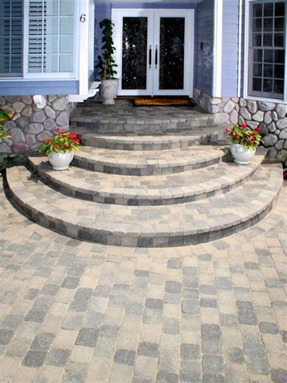 Полукруглые ступени для крыльца